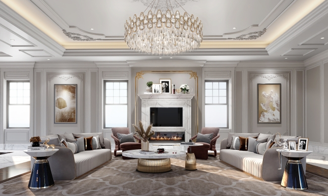 French Living Room Design