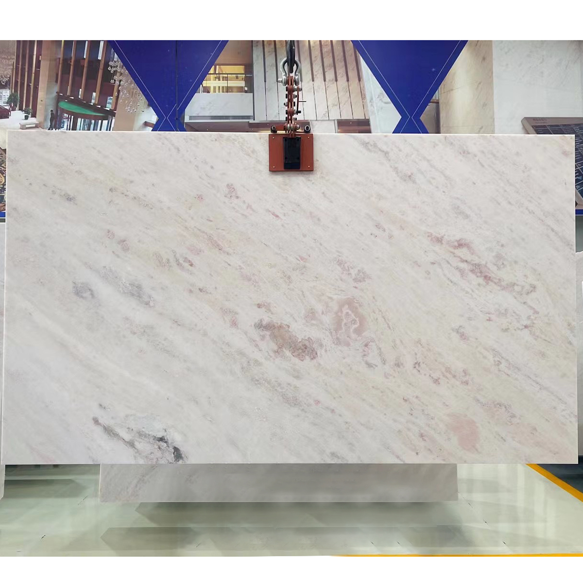 Luxury White Pink Marble Slab For Kitchen Island Countertop Livingroom Background Wall Decor Marble Furniture 