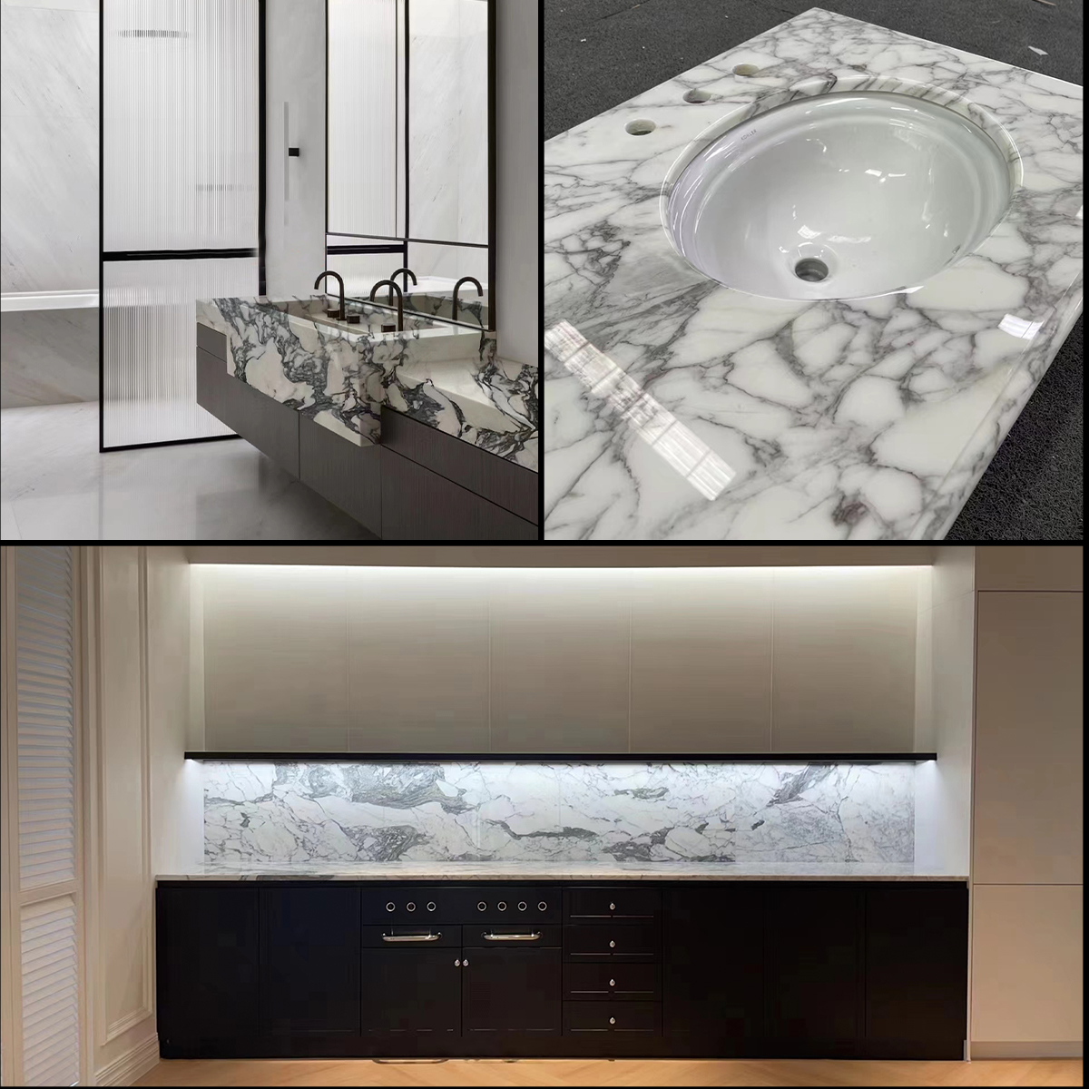 Luxury White Arabescato Marble Slab For House Decoration Marble Furniture Bathroom Vanity Sink Floor Tiles Marble Furniture Wall Panel