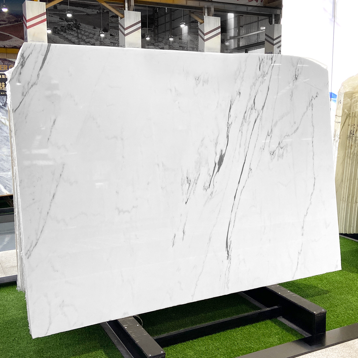 Cheap Price East White Marble Slab For House Decoration Staircase Floor Tiles Bathroom Vanity Background Decor