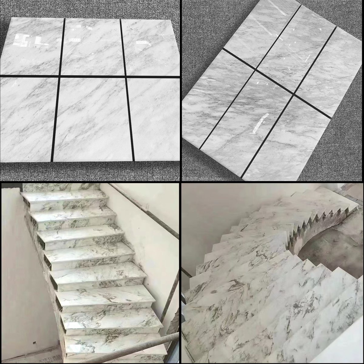 Cheap Price East White Marble Slab For House Decoration Staircase Floor Tiles Bathroom Vanity Background Decor