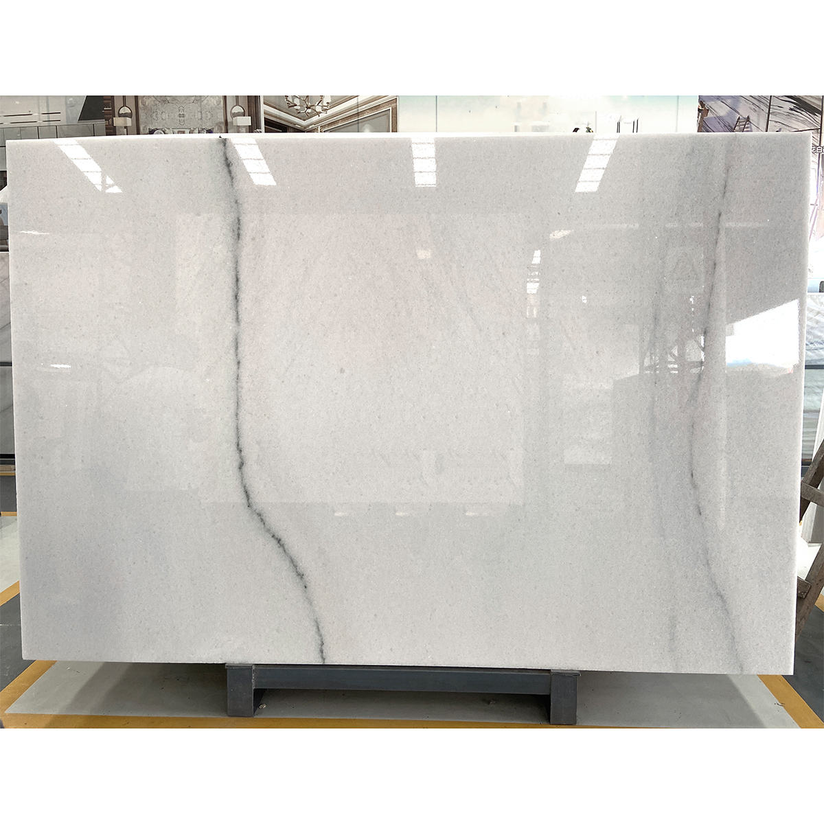 Luxury Colombia White Marble Slab For Livingroom Background Wall Decor Marble Furniture