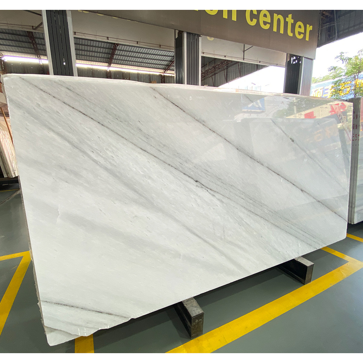 Luxury Colombia White Marble Slab For Livingroom Background Wall Decor Marble Furniture