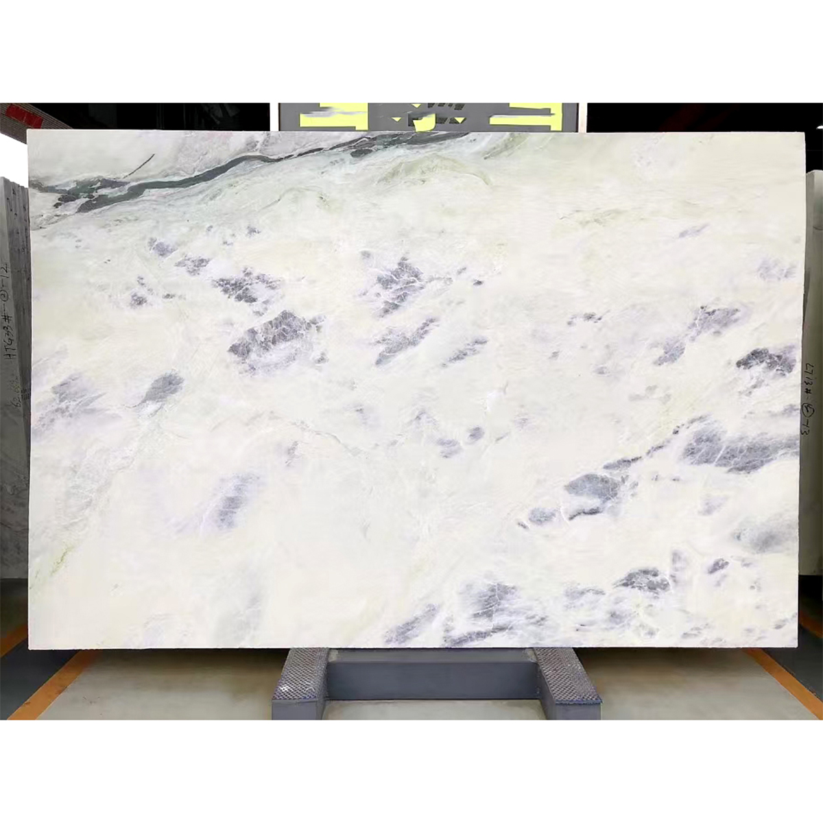 Top Grade White Blue Onyx Background Wall Panel For Livingroom Bathroom Hotel Villa Shoppingmall