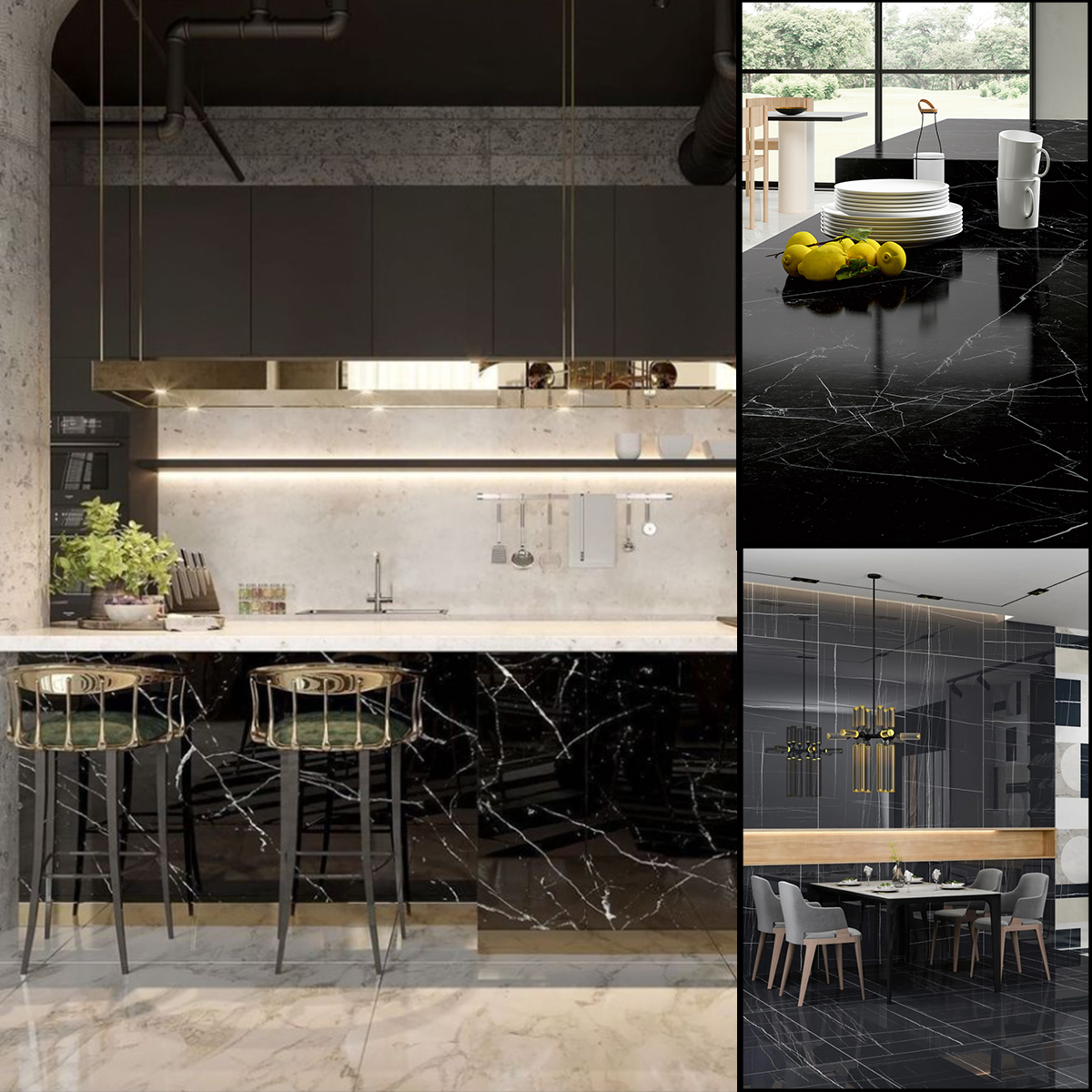 Whoslaes Cheap Price Black Marquina Marble Slab For Kitchen Island Countertop Floor Tiles Marble Coffee Table Marble Dining Table Wall Panel Floor Tiles