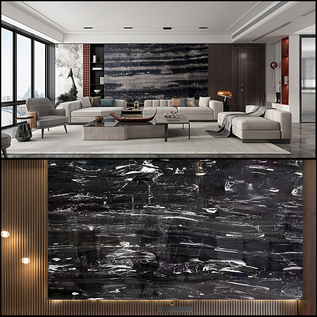 Natural Luxury Black Sliver Marble Slab For Livingroom Wall Panel Floor Tiles Home Furniture House Decoration Bathroom Vanity