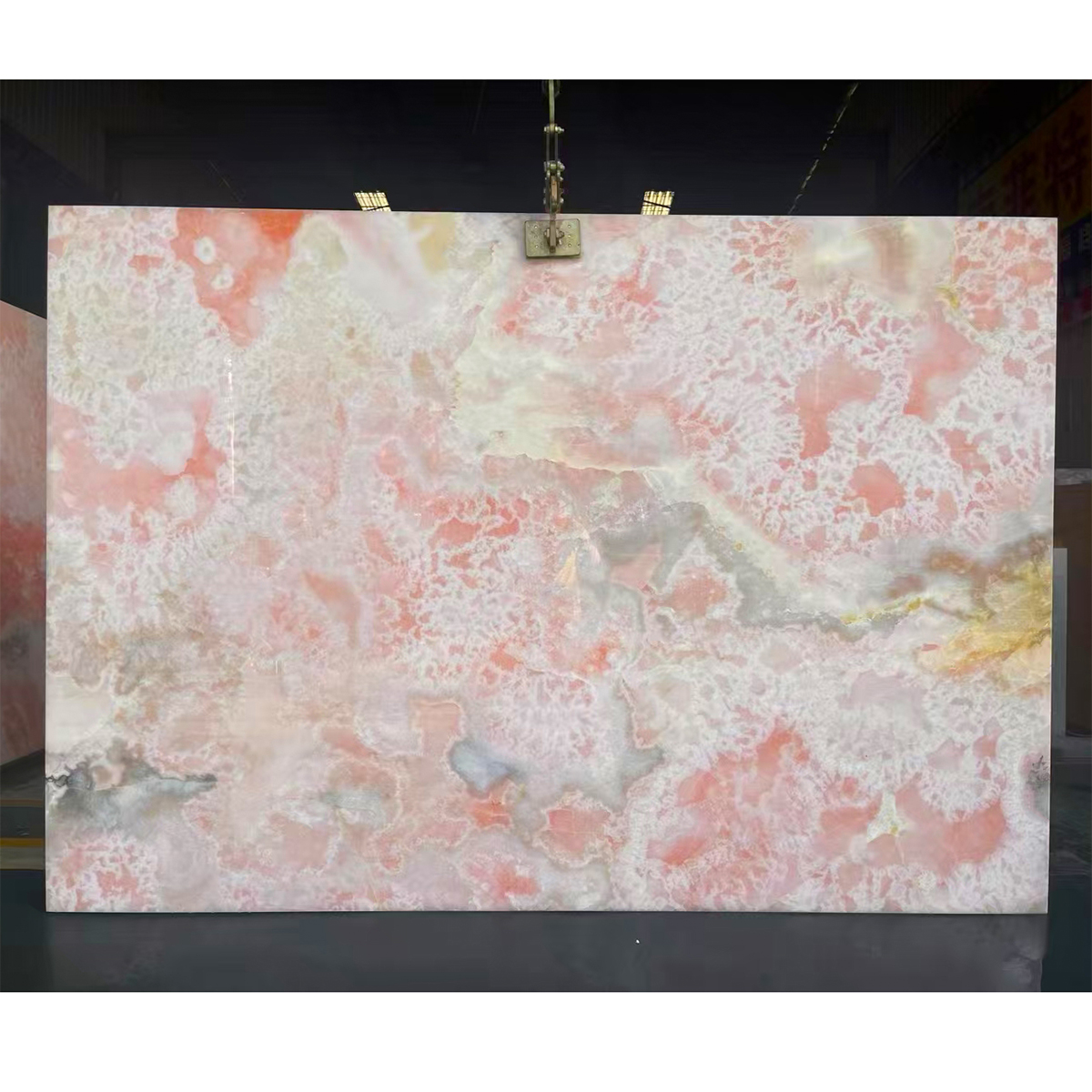 Luxury Natural Pink Onyx Slab For House Wall Background Panel Floor Tiles Bathroom Vanity Staircase Home Furniture