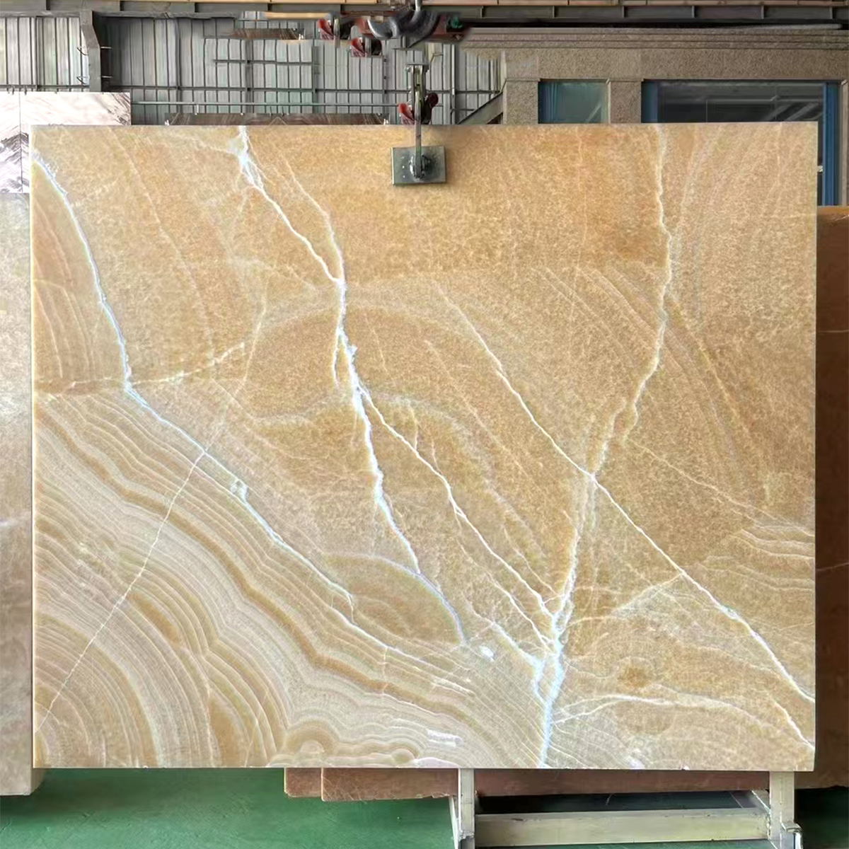 Luxury Light Brown Yellow Onyx For Handcrafts Staircase Floor Tiles Wall Panel Bathroom Vanity