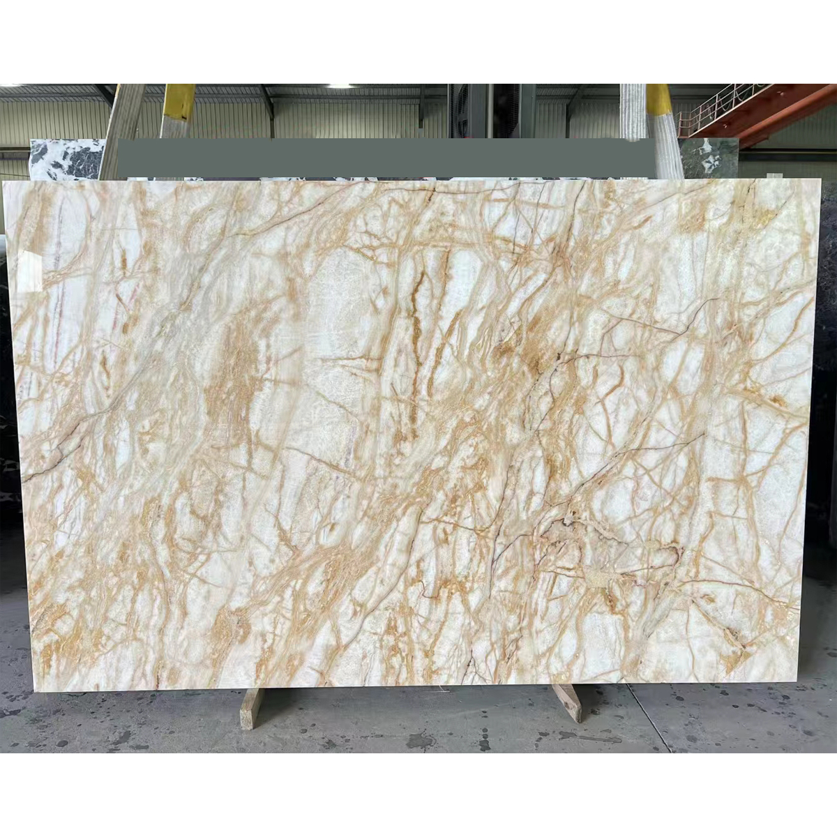 Luxury Rosin Yellow Onyx Slab Background Wall Panel Floor Tiles Staircase