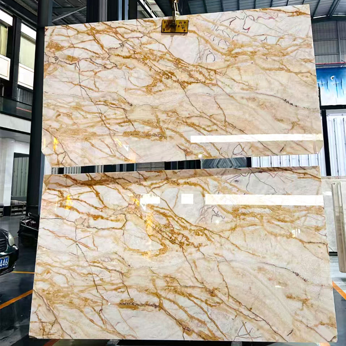 Luxury Rosin Yellow Onyx Slab Background Wall Panel Floor Tiles Staircase