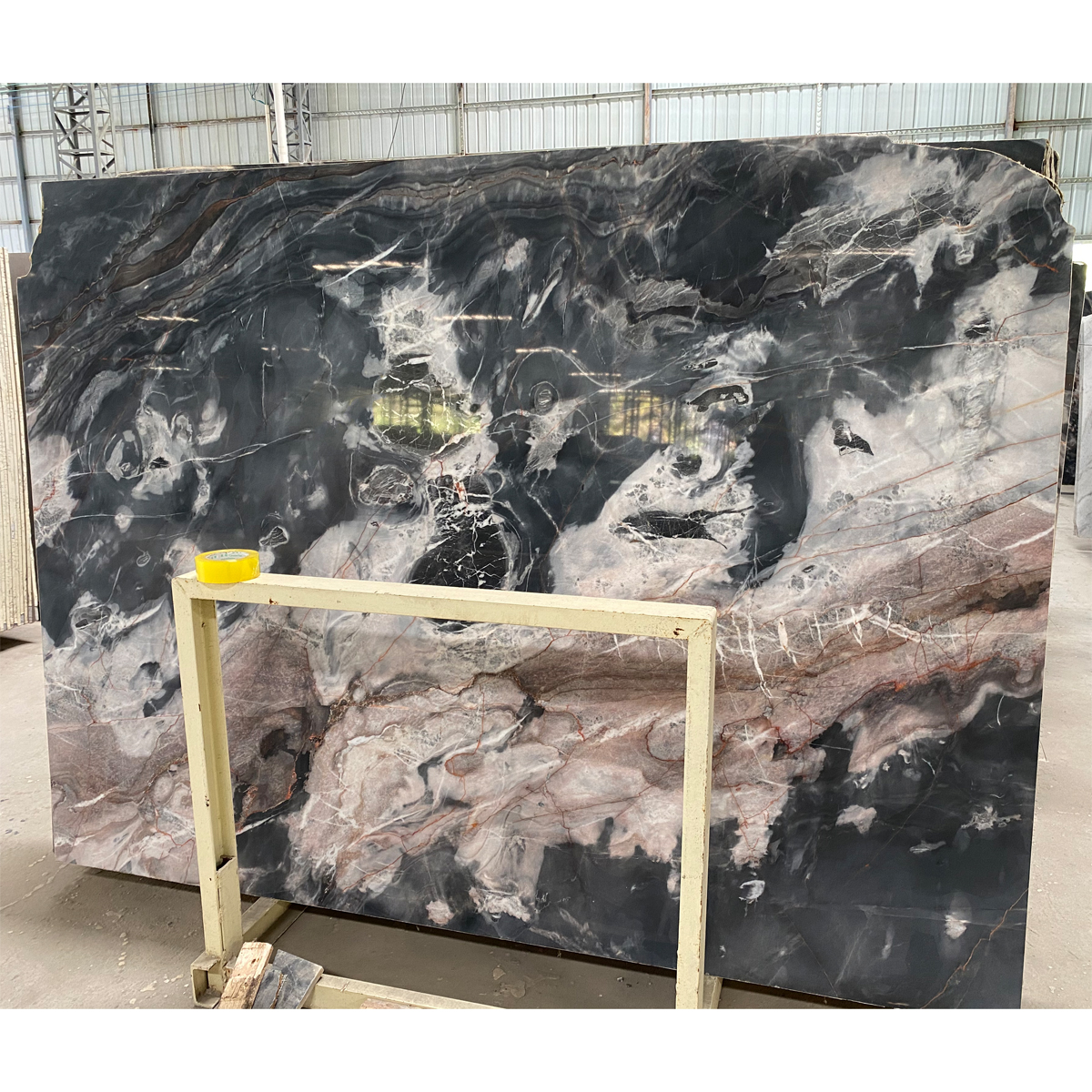 Luxury Black Rose Gold Marble Slab For Kitchen Countertop Floor Tiles Marble Furniture Wall Panel