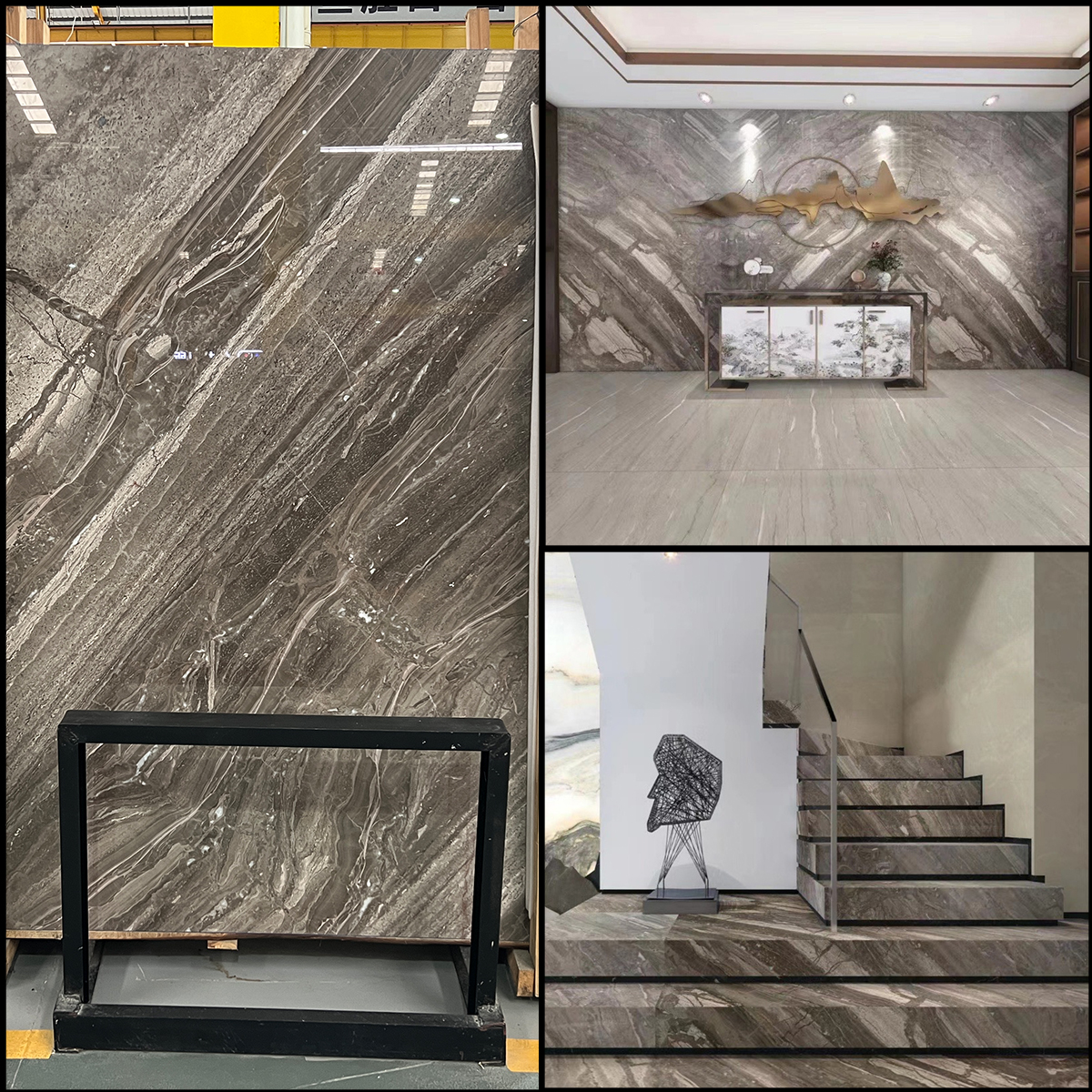 Natural Venice Grey Brown Marble For Whole House Decoration Staircase Floor Tiles Wall Panel Bathroom Bathtubs