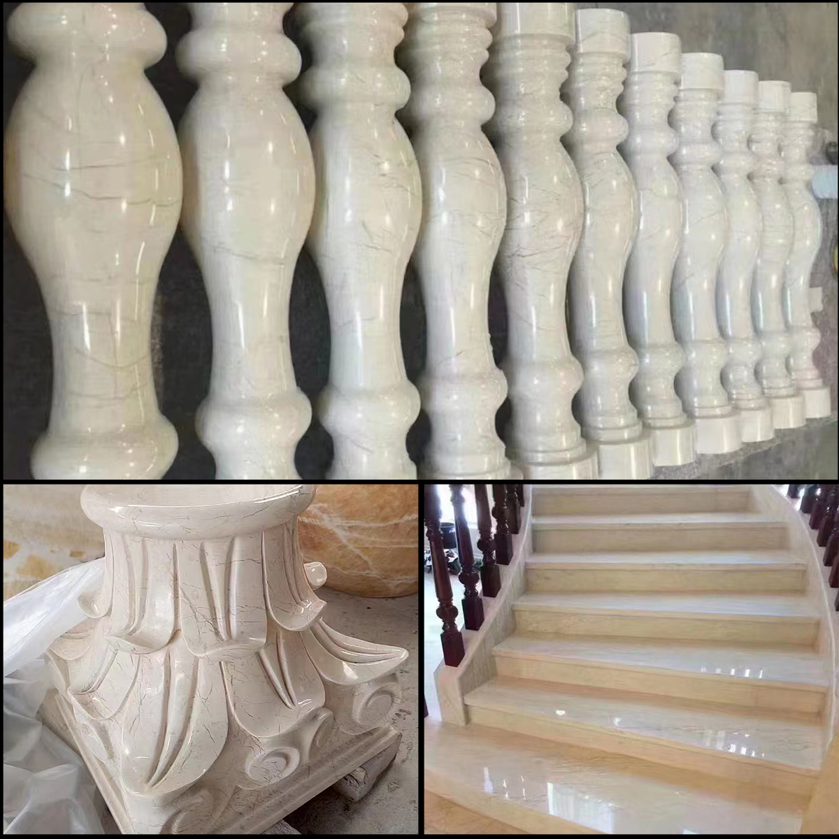 Wabi-sabi Style Center Beige Marble Slab For House Decoration Staircase Floor Tiles Wall Veneer