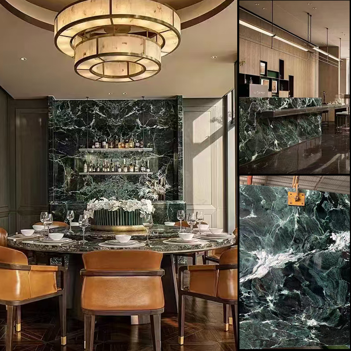 Luxury Arabescato Green Marble Slab For Hotel Lobby Decoration Staircase Floor Tiles Table Countertop