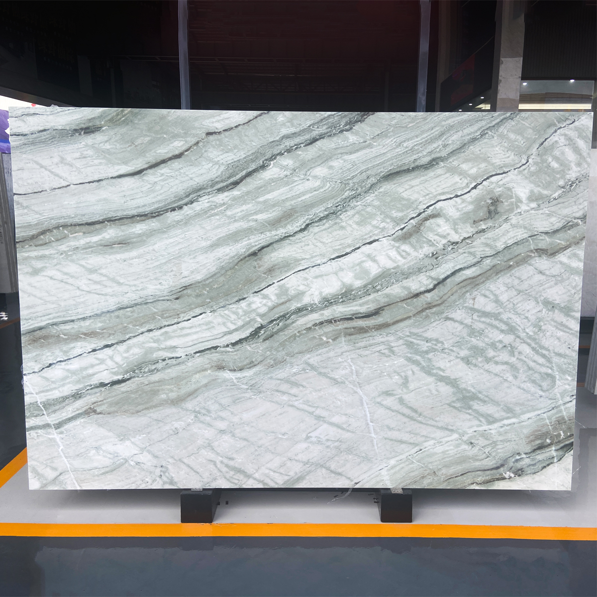 Luxury Light Jade Green Marble Slab For Interior Wall Panel Furniture Countertop Floor Tiles Kitchen Island Countertop House Decoration