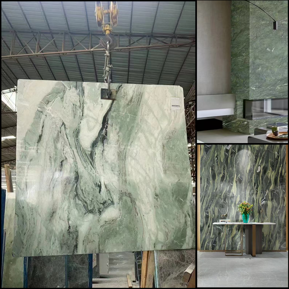 Luxury Light Jade Green Marble Slab For Interior Wall Panel Furniture Countertop Floor Tiles Kitchen Island Countertop House Decoration