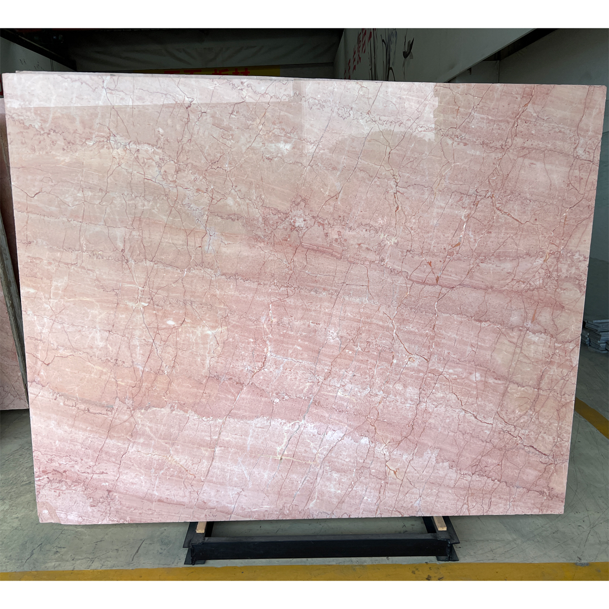 Luxury Cream Rose Pink Marble Slab For Kitchen Island Countertop Floor Tiles Wall Panel House Decoration