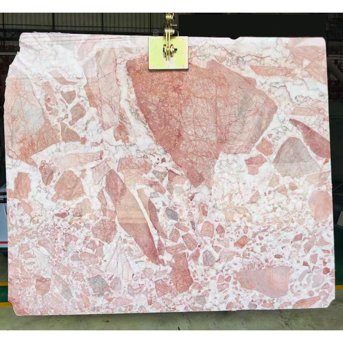 Luxury Cream Rose Pink Marble Slab For Kitchen Island Countertop Floor Tiles Wall Panel House Decoration