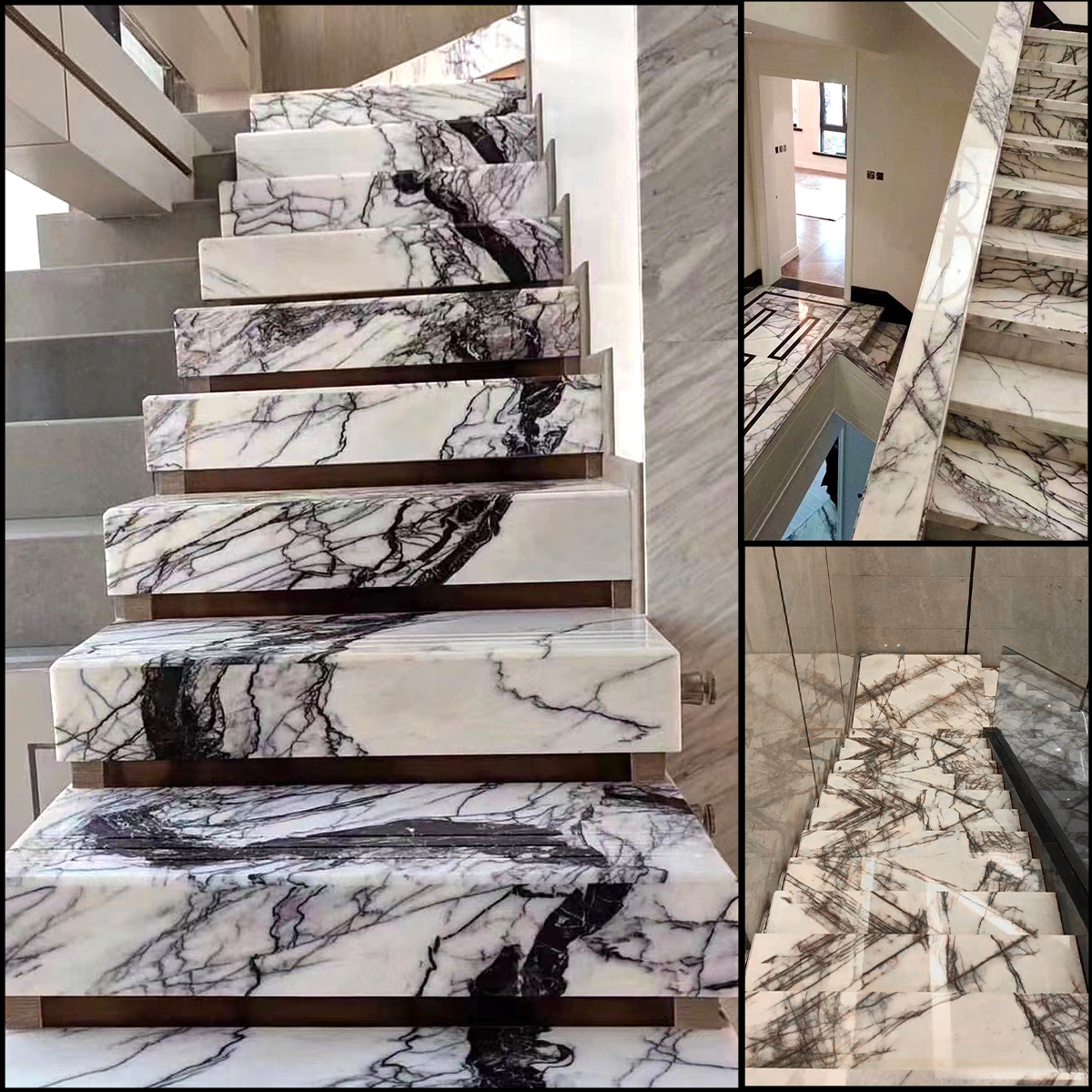 Natural Lilac Marble Slab For Interior Wall Panel Staircase Kitchen Countertop Home Furniture Floor Tiles Bathroom Vanity