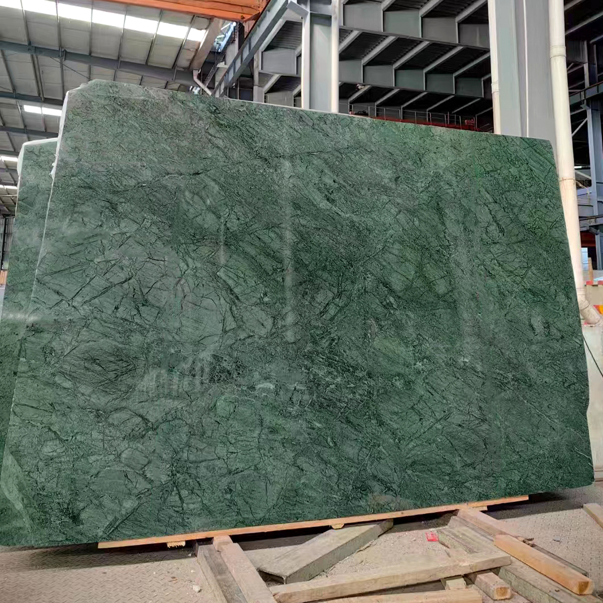 Luxury India Dark Green Marble Slab For Wall Panel Floor Tiles Bathroom Vanity Home Furniture Dining Table