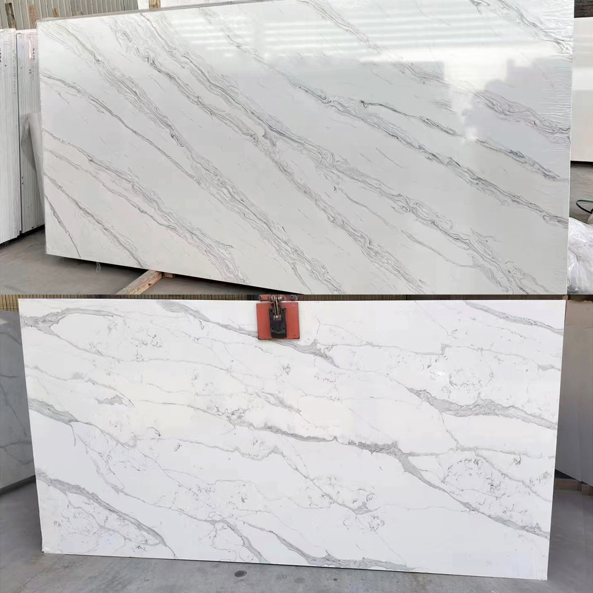 Luxury Calactta White Marble Slab For Interior Wall Panel Bathroom Vanity Floor Tiles Kitchen Island Countertop Home Furniture