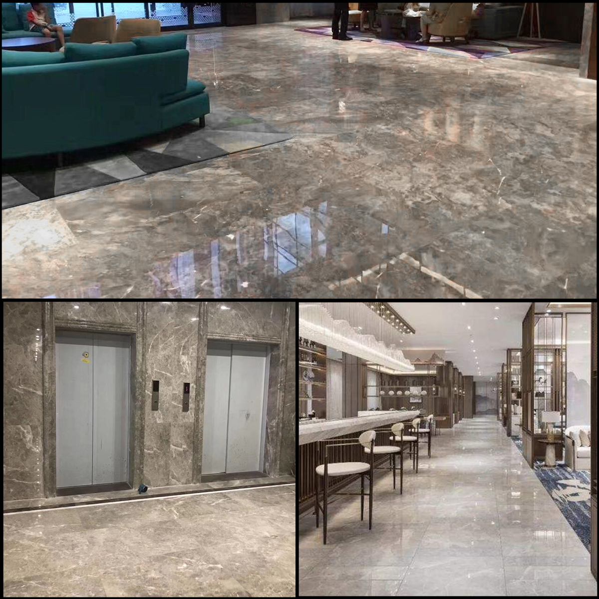 Luxury Castle Grey Marble For Villa Staircase Floor Tiles Luxury Store Decoration Wall Panel Marble Furniture