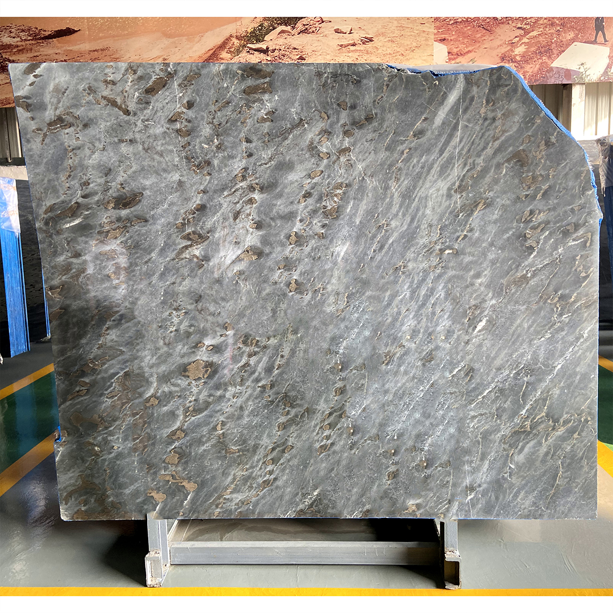 Lxuury Golden Grey Sand Marble Slab For Kitchen Island Countertop Staircase Floor Tiles Bathroom Vanity Wall Panel