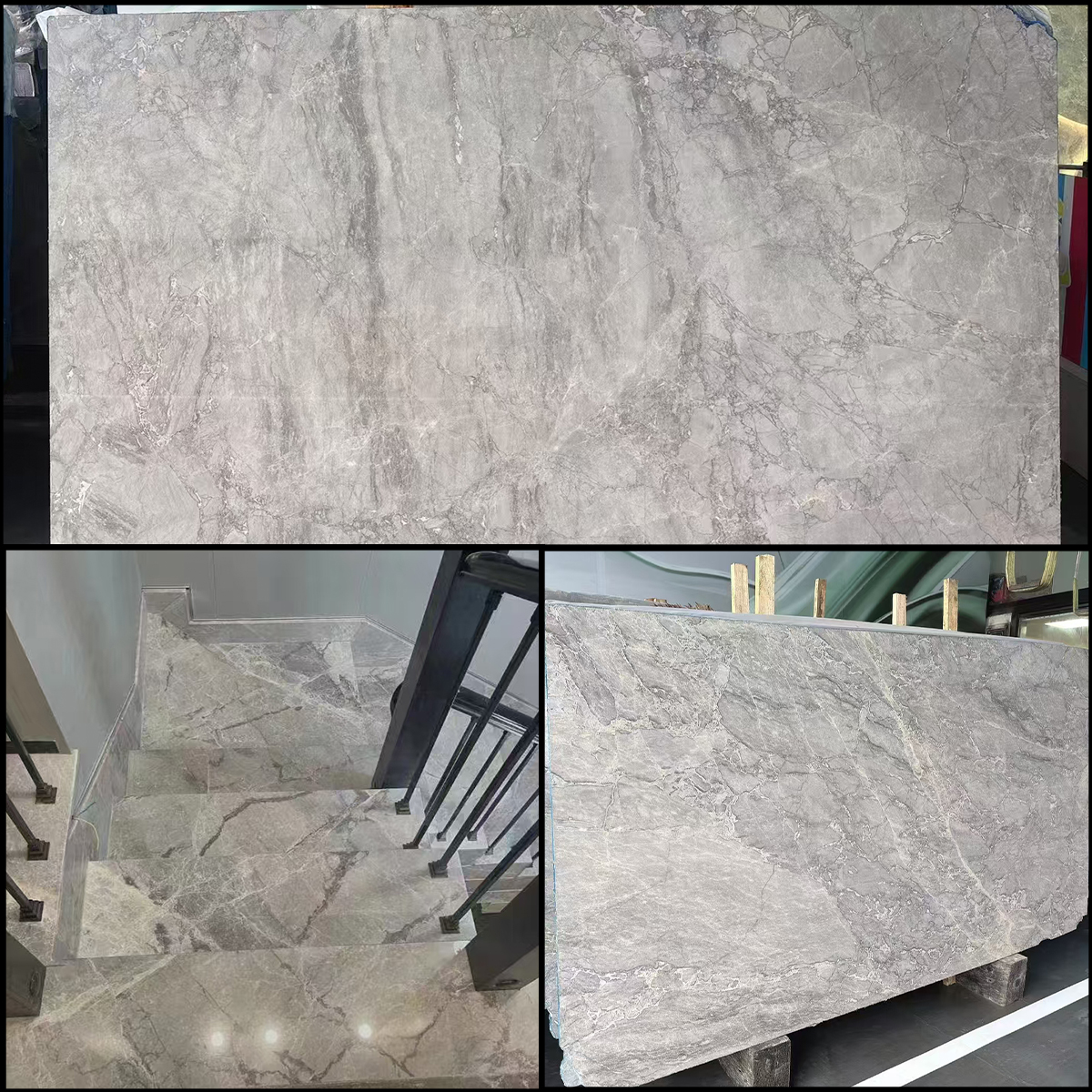 Luxury Calactta Grey Marble Staircase For Floor Tiles intertior Wall Panel Marble Furniture Marble Kitchen Countertop