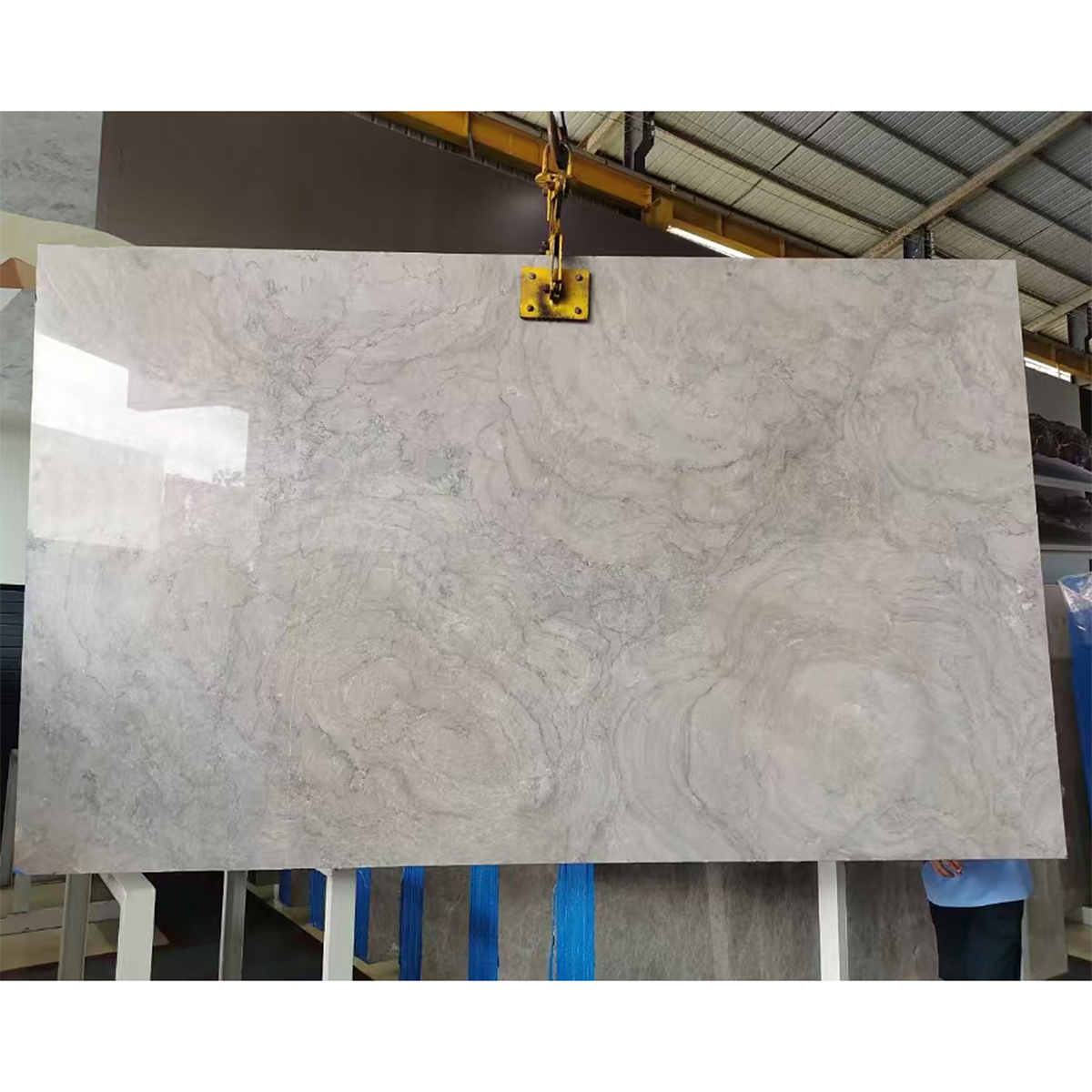 Luxury Monalisa Beige Marble Slab For Interior Wall Decor Staircase Kitchen Countertop