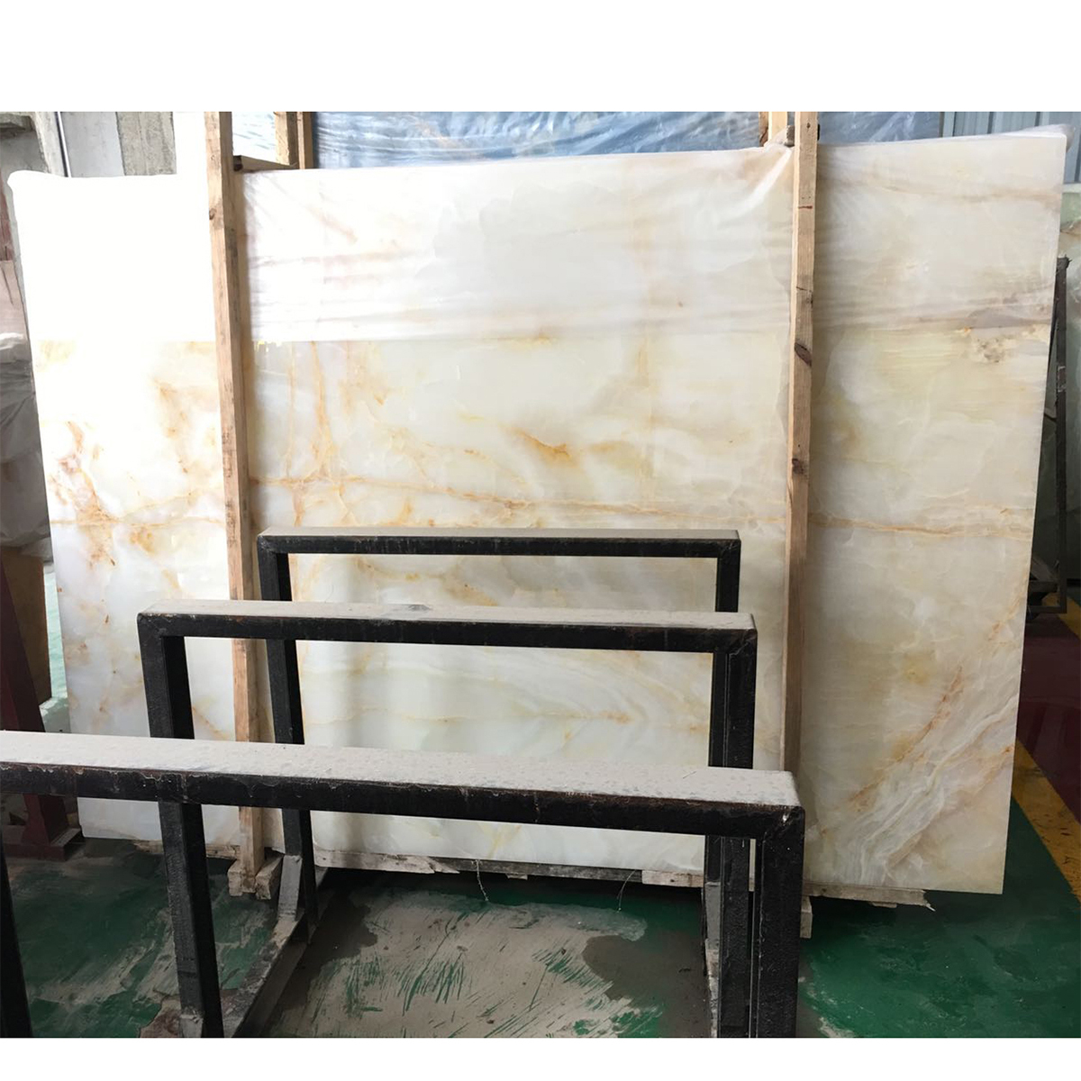 Natural Luxury White Onyx Slab For Villa Luxury Store Hotel Shopping Mall Decoration Projects