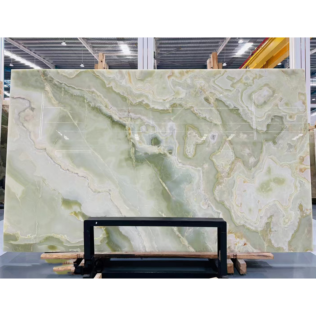 Natural Cyan Green Onyx Kitchen Island Countertop Bathroom Vanity Floor Tiles Wall Panel