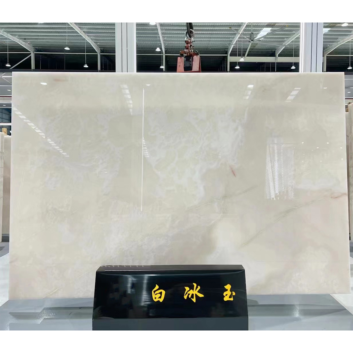 Polish Glazed Ice White Onyx Slab For Villa Luxury Store Hotel Lobby Decoration Projects Onyx Handcrafts