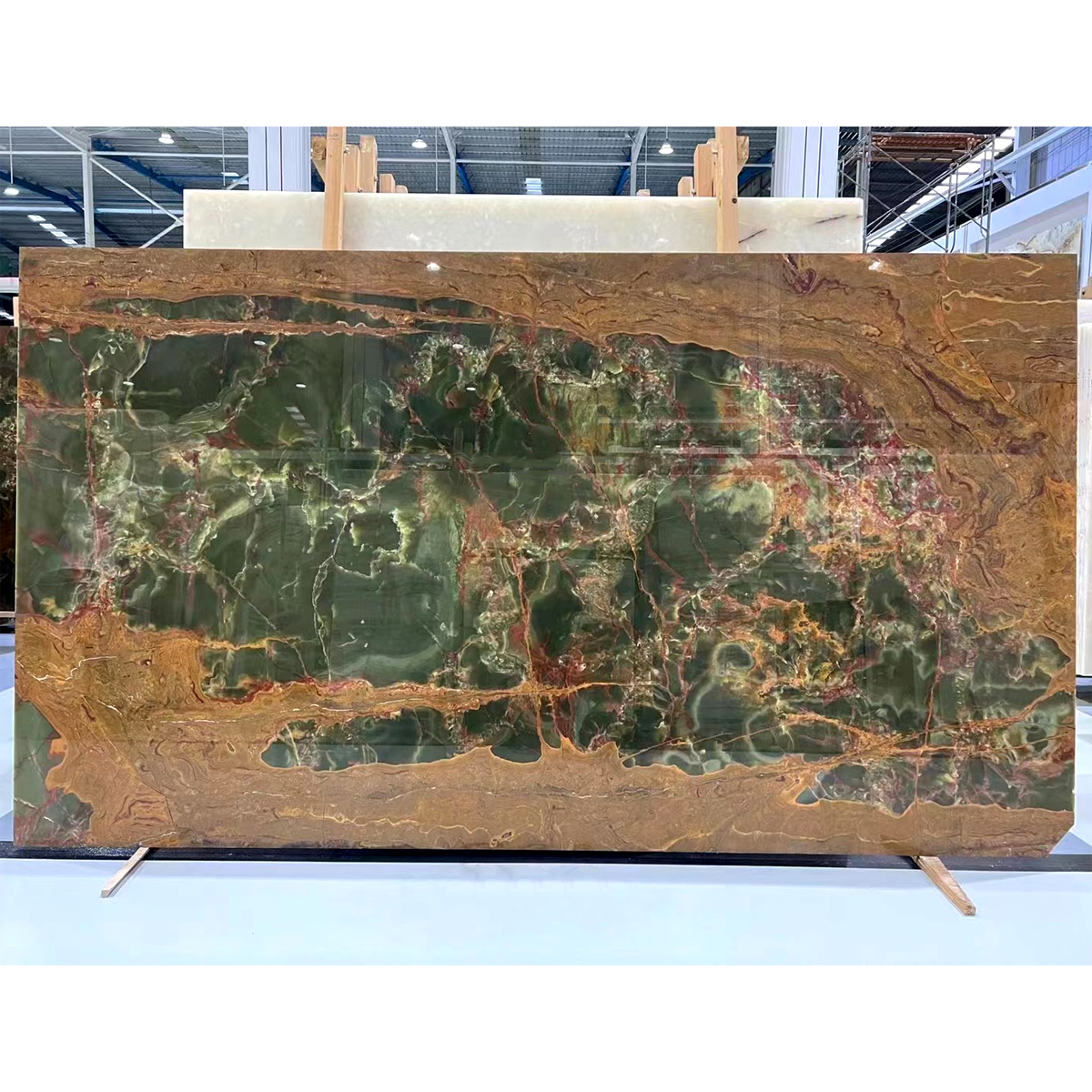 Natural Green Jade Onyx Slab For Kitchen Island Countertop Floor Tiles Onyx Furniture