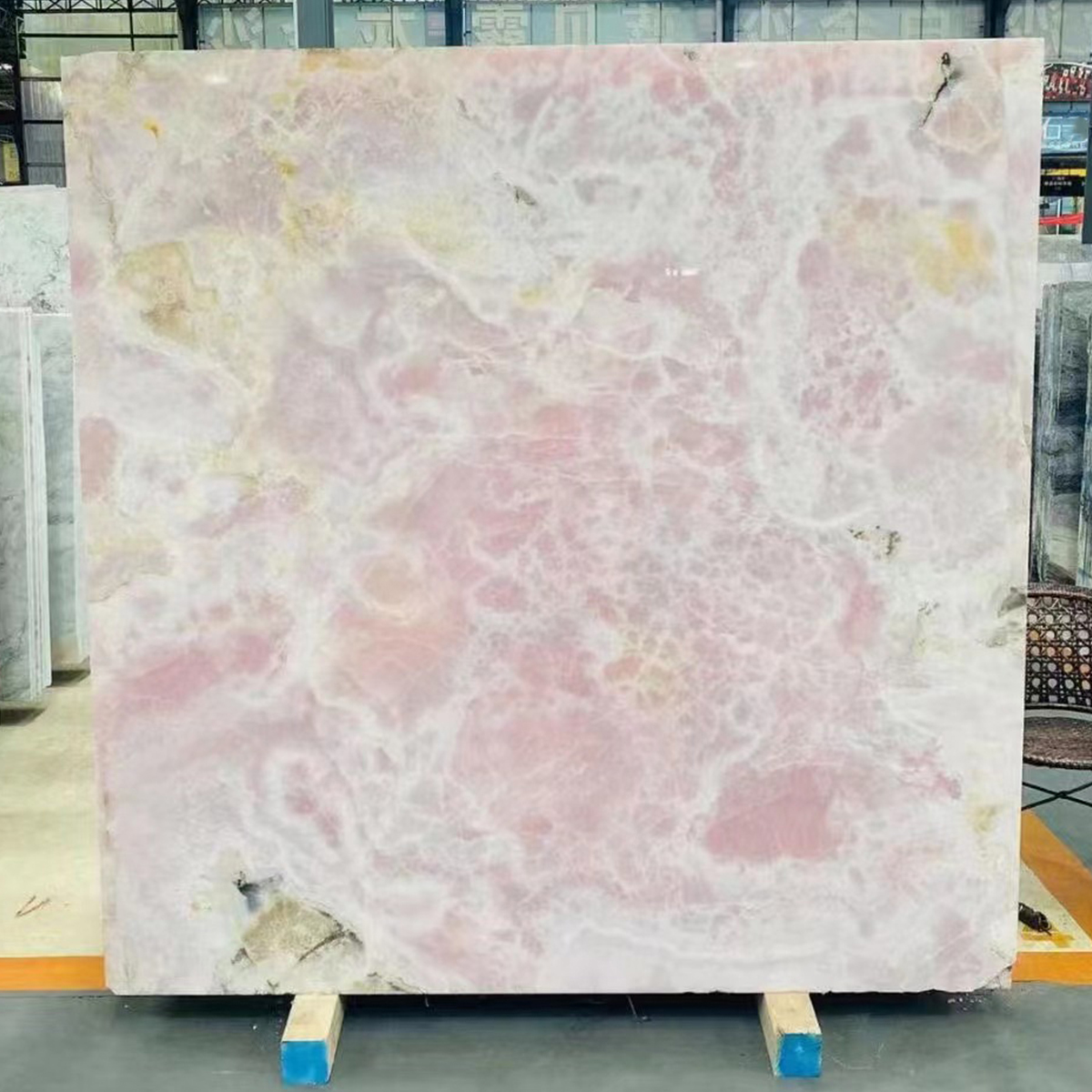  Luxury Pink Viola Onyx Slab For House Decoration Villa Staircase Onyx Handcrafts Kithcen Island Countertop