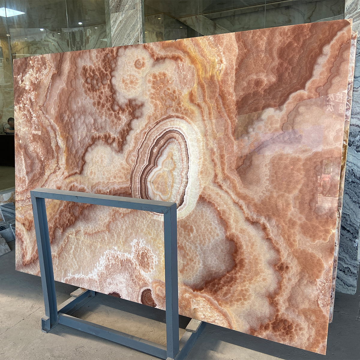 Royal Red Onyx Slab For House Floor Tiles Staircase Onyx Wall Panel Onyx Kitchen Island Countertop Onyx Furniture Onyx Handcrafts