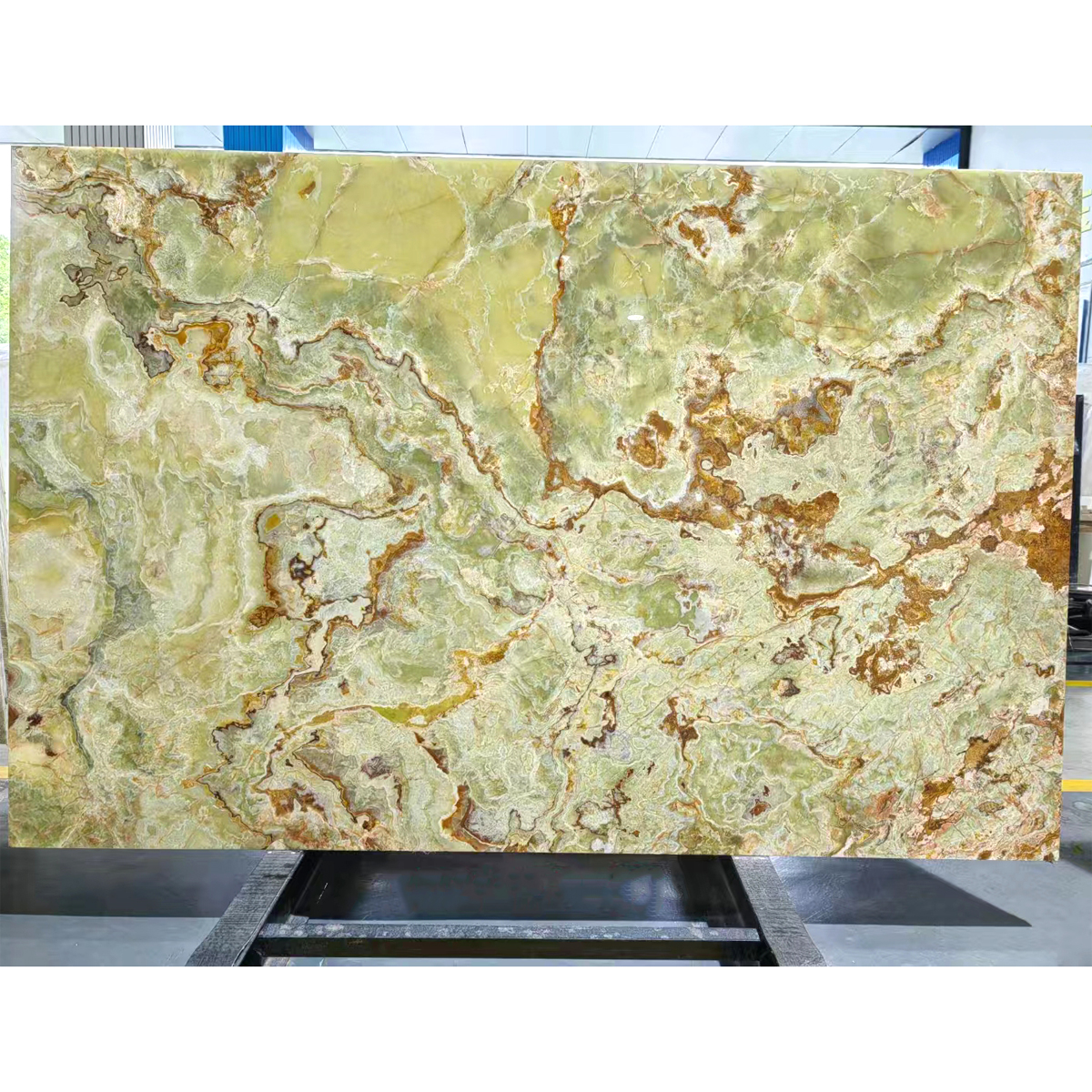 Luxury Antique Light Green Onyx Slab For Wall Panel Kitchen Island Countertop Onyx Furniture Onyx For Luxury Store