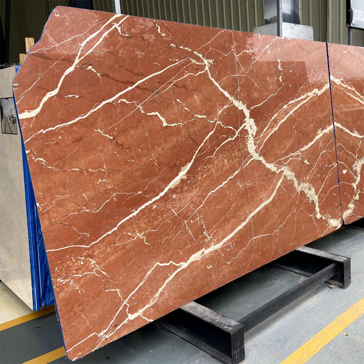 Elegant Customize Size Orange Red Marble Slab For Exterior Interior Wall Panel Home Decor Luxury Furniture Floor Tiles