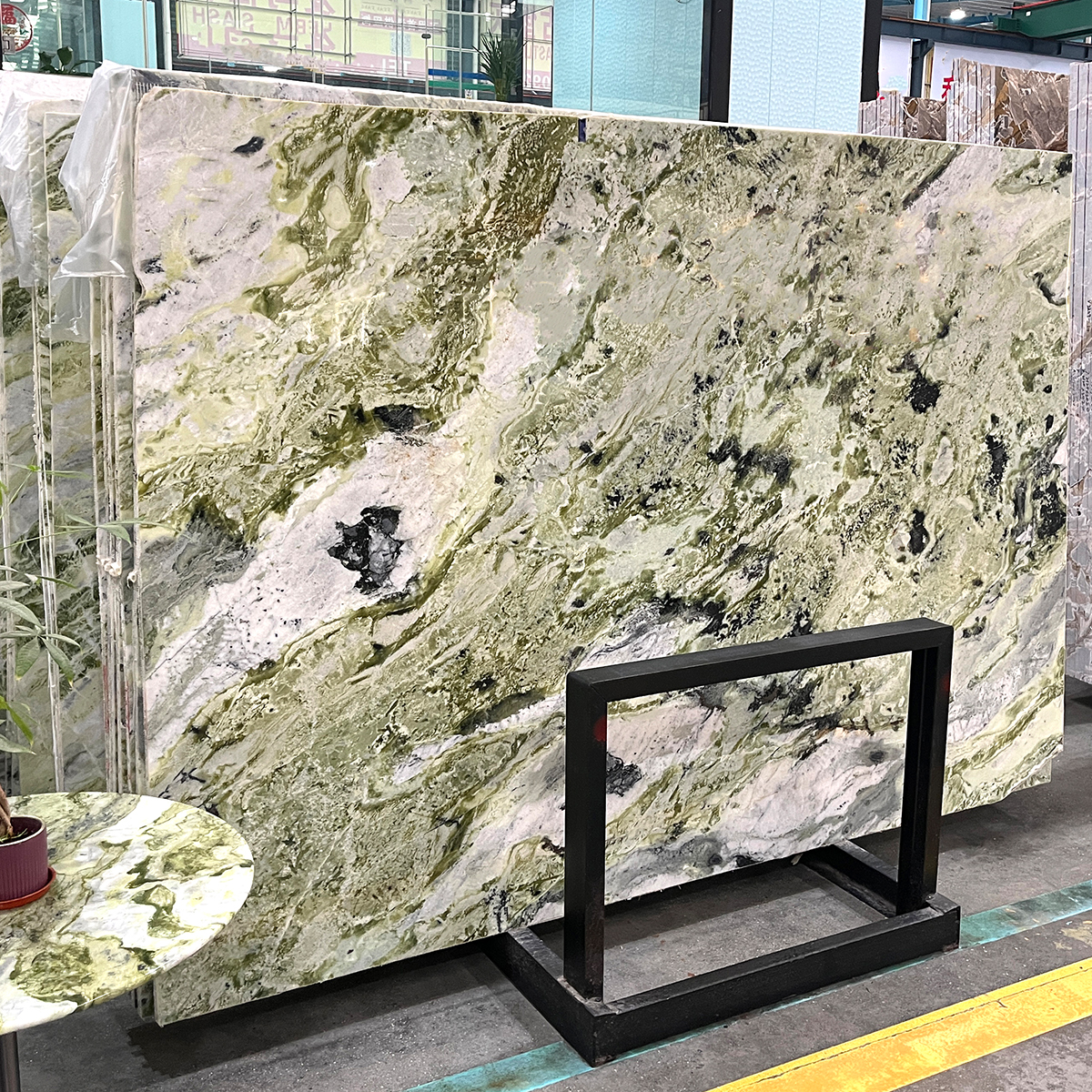 Modern Light Green Marble For Home Decor Luxury Furniture Wall Panel 