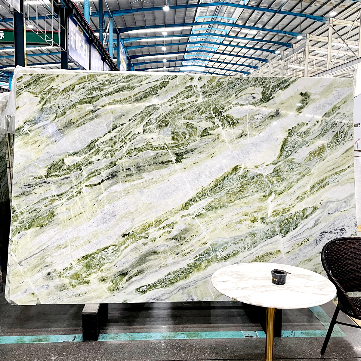 Modern Light Green Marble For Home Decor Luxury Furniture Wall Panel 