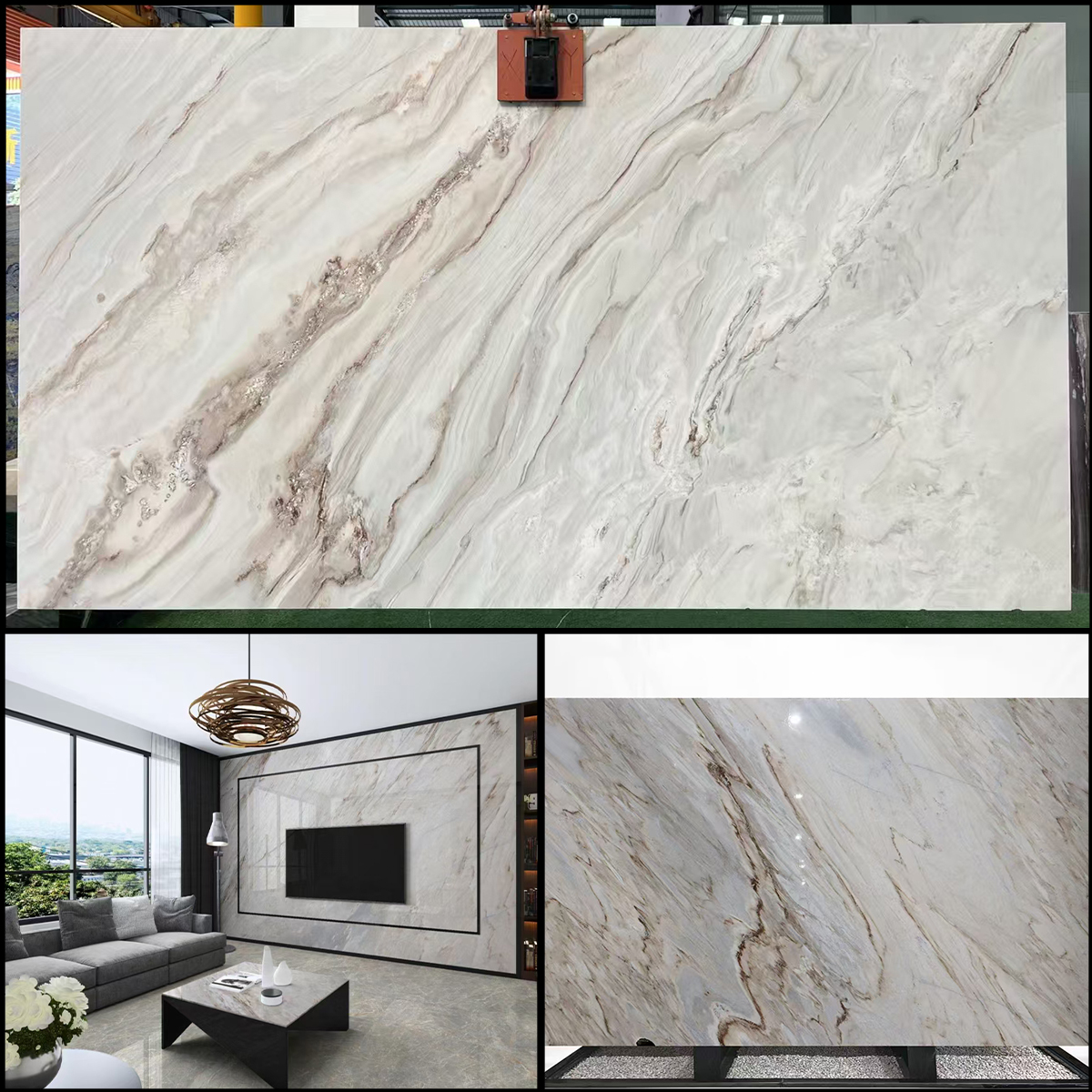 Luxury Picasso White  Marble With Gold Veins For Floor Tiles Kitchen Countertop Luxury Furniture Wall Decor