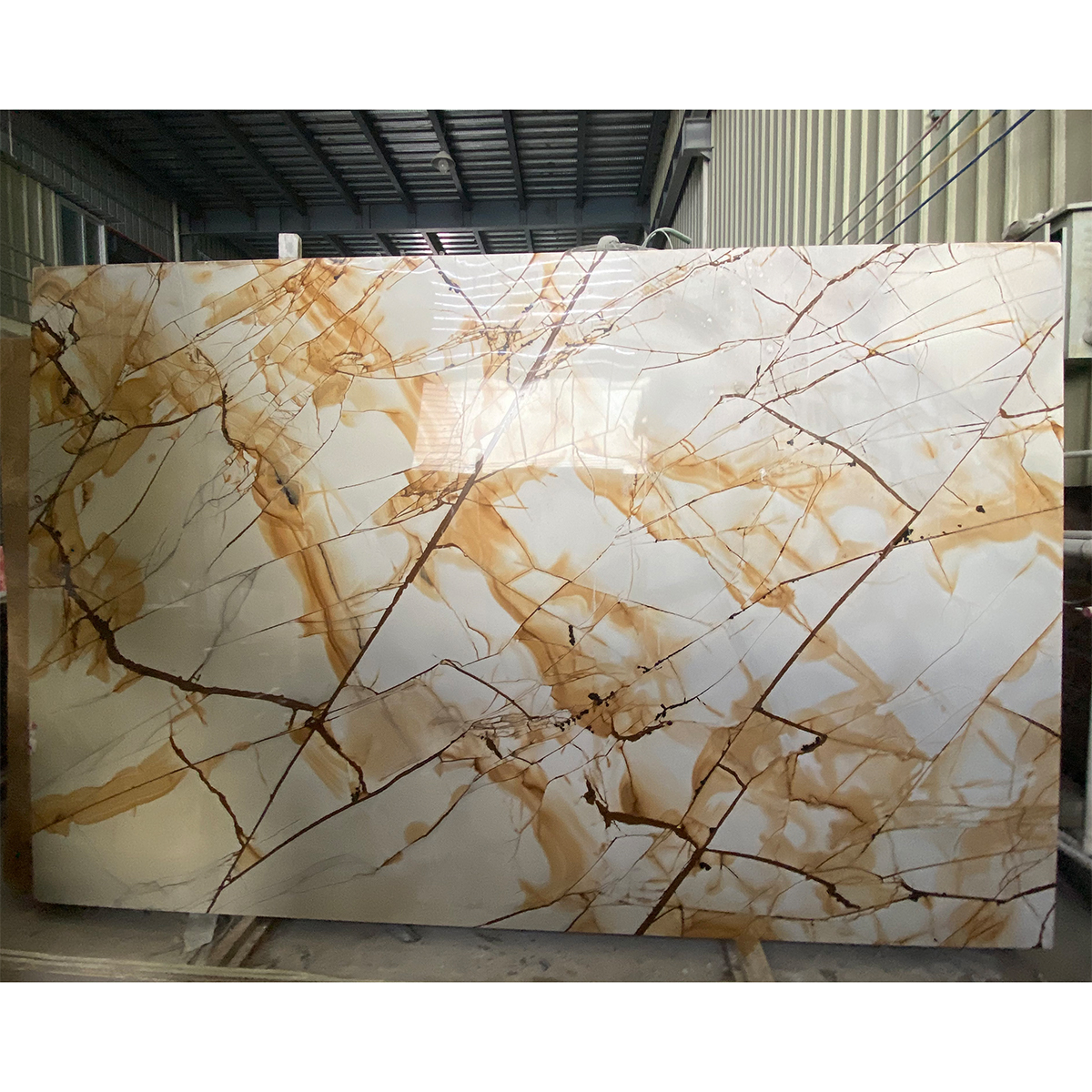 Luxury Golden Maple Leaf Gold Marble Slab For Villa Decoartion Case Hotel Lobby Decor Luxury Furniture