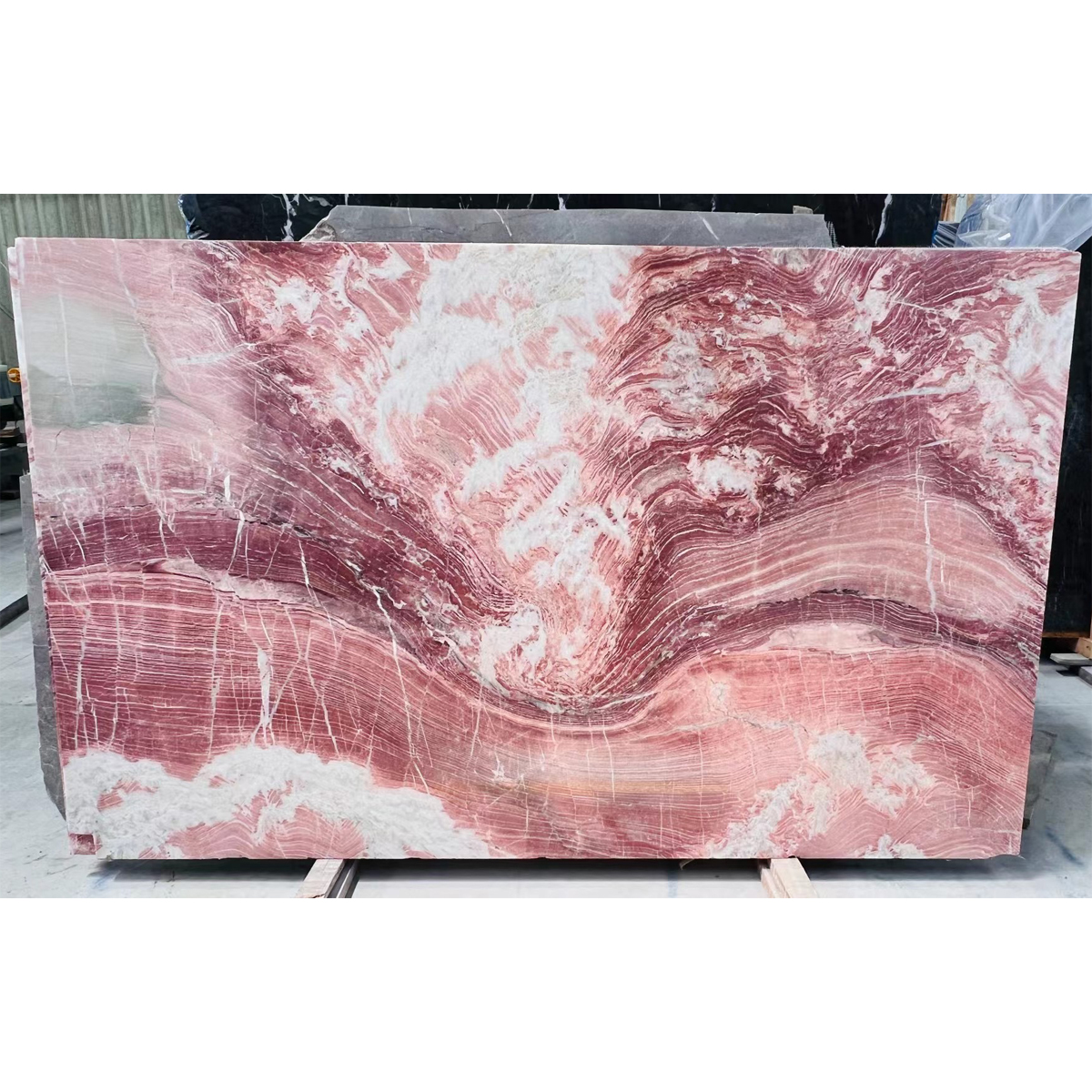 Luxury 100% Natural Phoenix Rainbow Pink Marble Slab For Wall Panel Kitchen Countertop Bathroom Livingroom Floor TIles