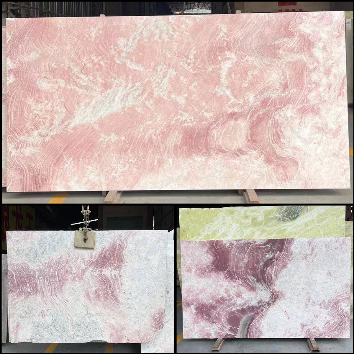 Luxury 100% Natural Phoenix Rainbow Pink Marble Slab For Wall Panel Kitchen Countertop Bathroom Livingroom Floor TIles