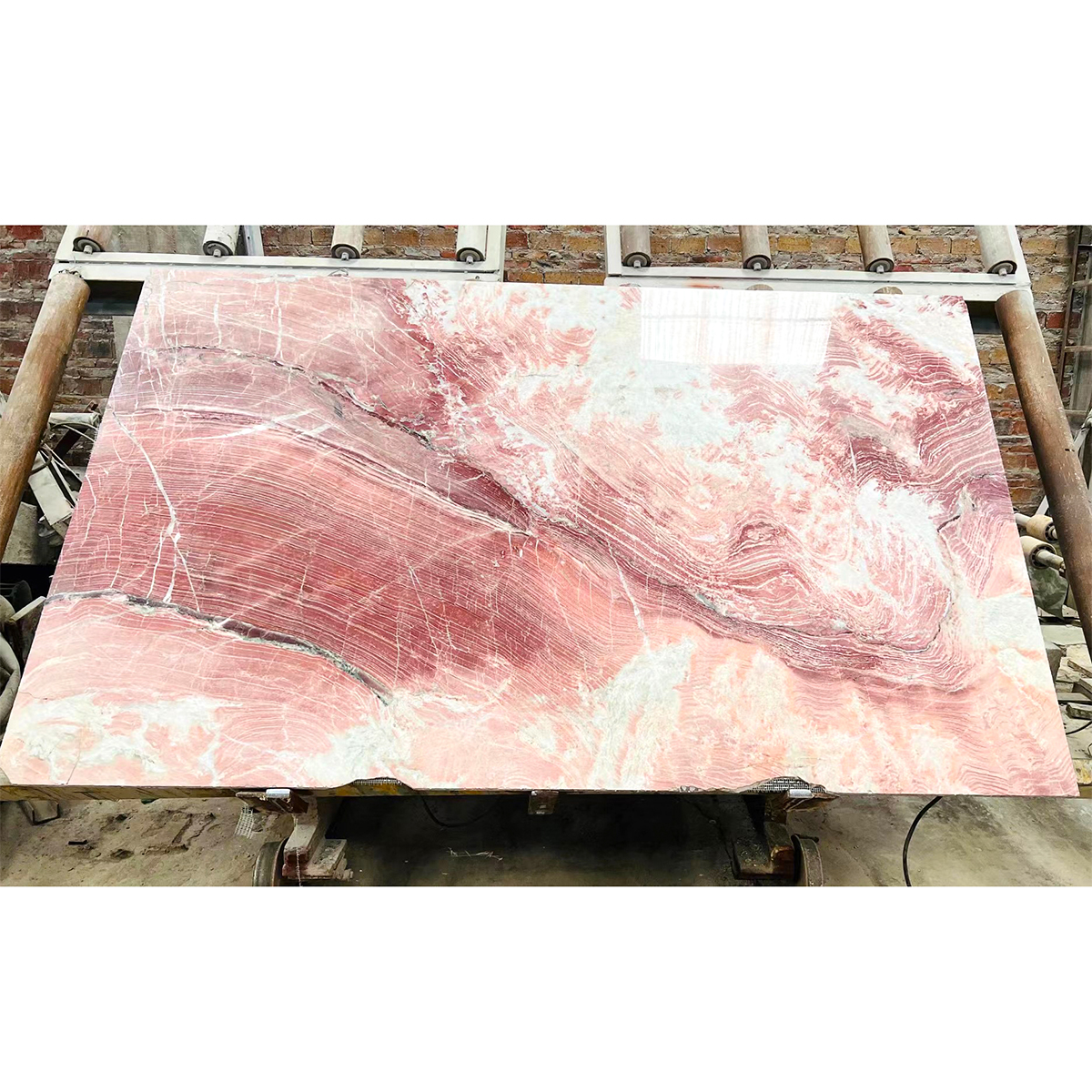 Luxury 100% Natural Phoenix Rainbow Pink Marble Slab For Wall Panel Kitchen Countertop Bathroom Livingroom Floor TIles