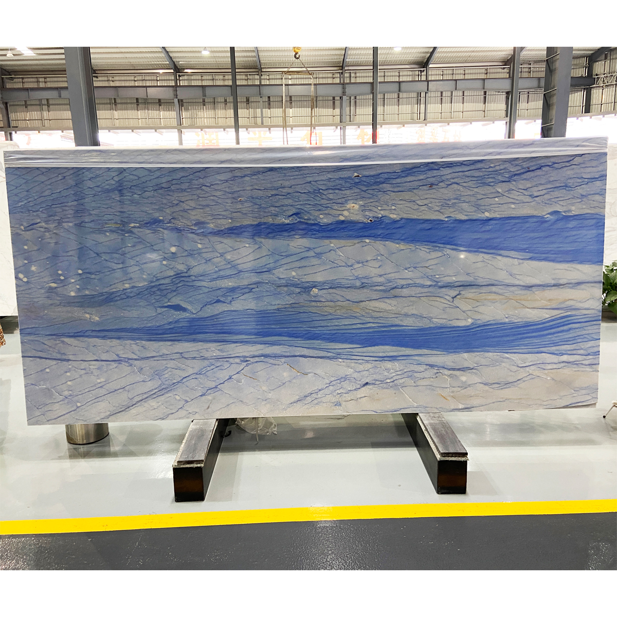 Natural Royal Sky Blue Marble Slab For Bathroom Livingroom Floor Tiles Kitchen Countertop Furniture Staircase