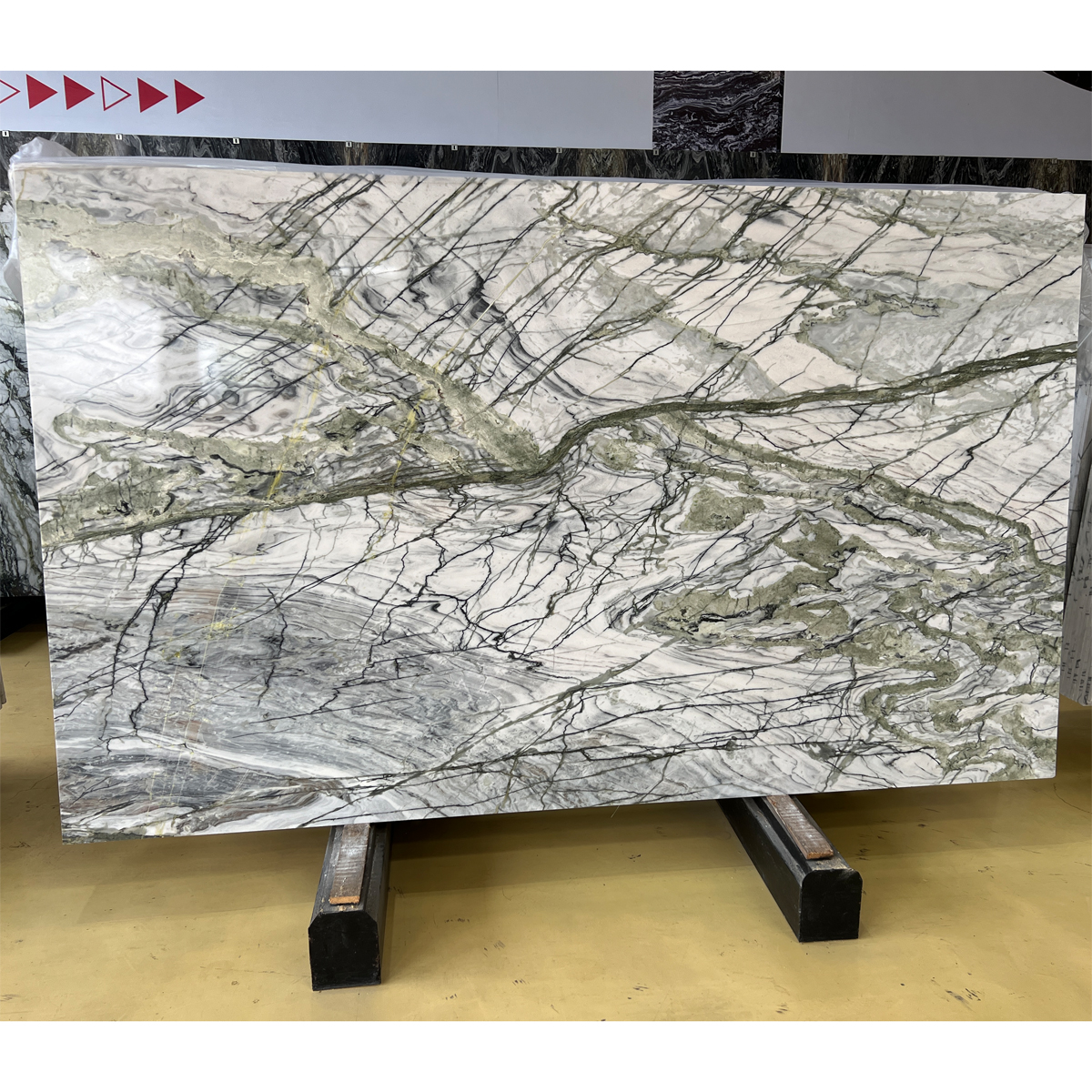 Natual Luxury Calactta Verde Marble Slab For Kitchen Countertop Wall Decor Floor Tiles Staircase