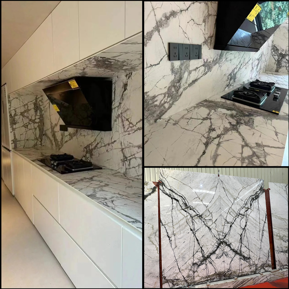 Natual Luxury Calactta Verde Marble Slab For Kitchen Countertop Wall Decor Floor Tiles Staircase