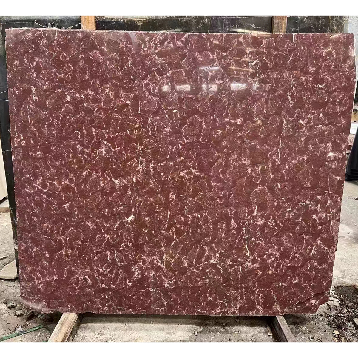 Natural Luxury Royal Red Rose Marble Veneer For Wall Decor Kitchen Countertop Home Furniture