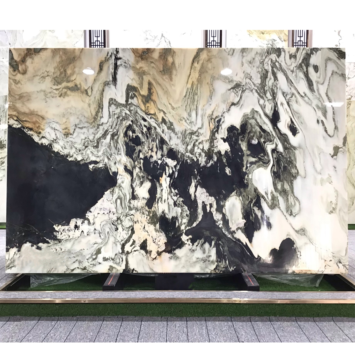 Ntural Black White Gold Marble For Stone Projest Hotel Lobby Home Deacroation Home Furniture