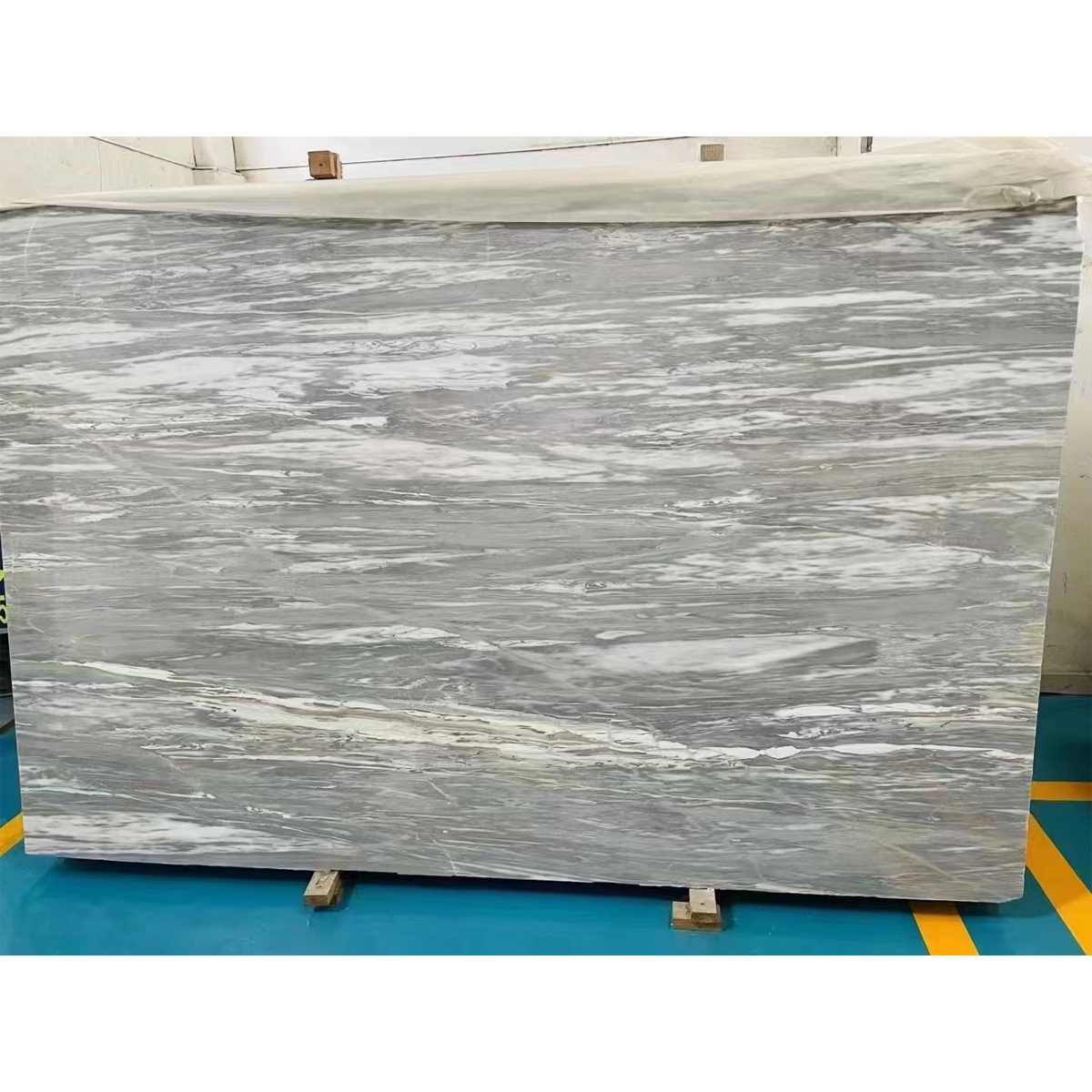 Natural Blue White Sand Marble For Bathroom Floor Livingroom Wall Veneer Stair